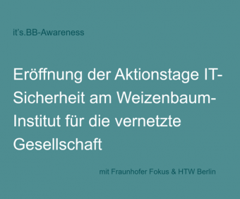 it’s.BB-Awareness 21. September 2022 – Eröffnung der Aktionstage IT-Sicherheit